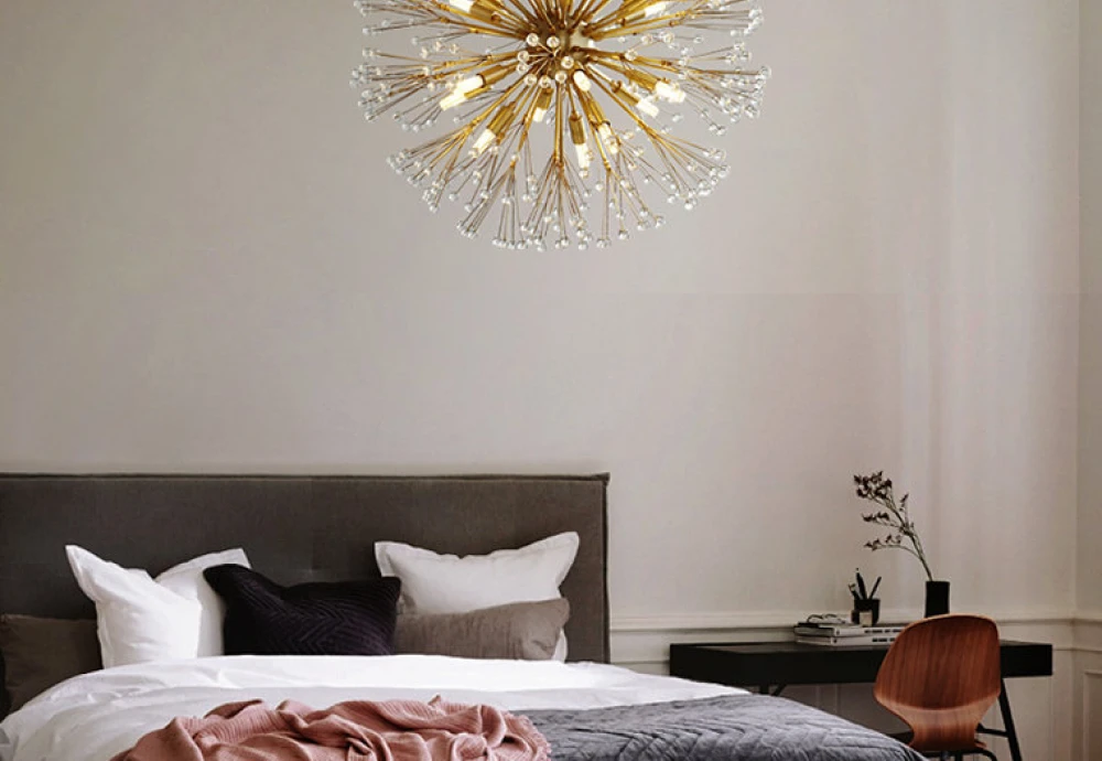 copper globe chandelier